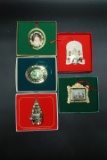 5 White House Ornaments in Boxes