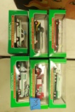 6 Small Hess Model Trucks