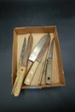 6 Antique Butcher Knives