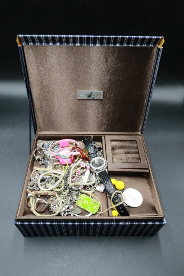 Jewelry Box with Costume Jewelry