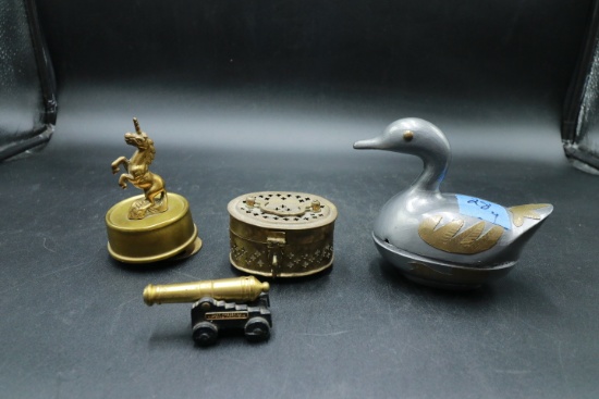 Music Box, Duck Box, Minature Cannon, Incense Burner