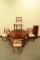 Mahogany Dining Table And 6 Chairs / 2 Leaves