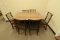 Mid-Century Style Table with 6 Chairs and 1 Leaf, Made by Stanley