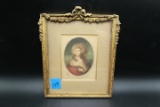 Gold Framed Print of Lady Margrove