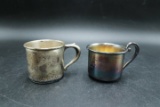 2 Sterling Silver Baby Cups