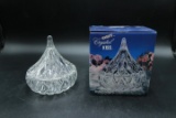 Crystal Hersey Kiss Candy Dish in Box