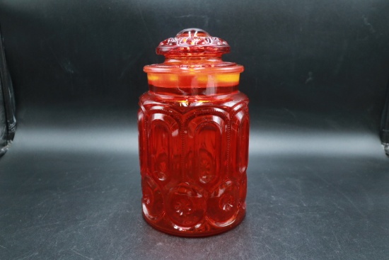 Red Moon And Star Cookie Jar