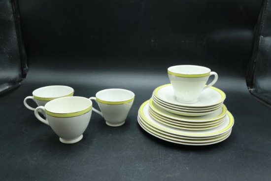 Simpson Pottery Breakfast Set Service for 4
