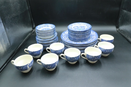 Aservice For 8+/- Liberty Blue Dinnerware