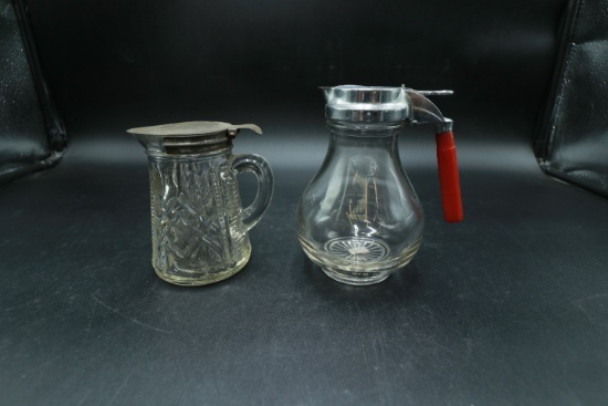 2 Antique Syrup Pitchers