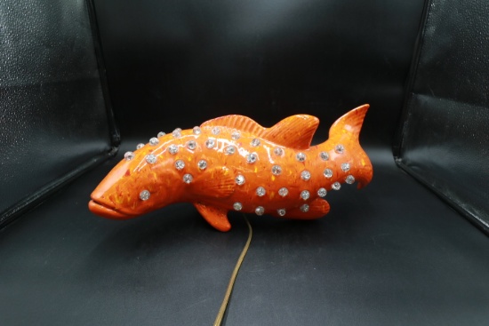 Ceramic Fish Lamp