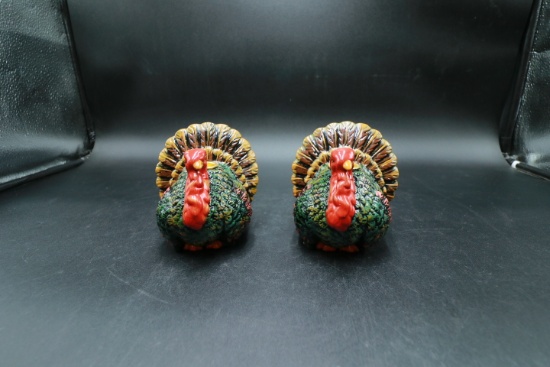Pair of Turkey Candle Holders