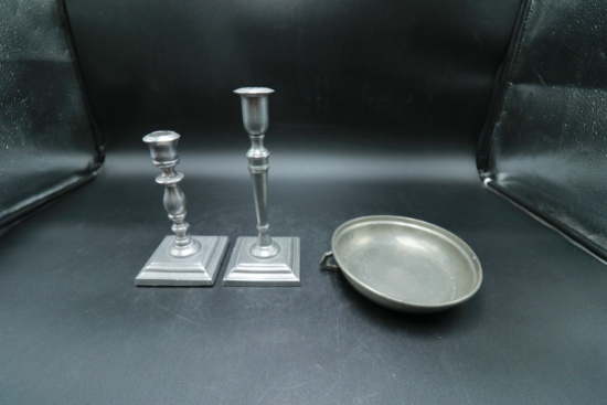 3 Pewter Pieces