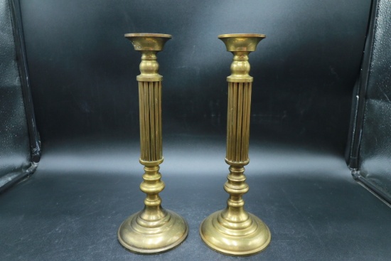 Pair Brass Candle Sticks