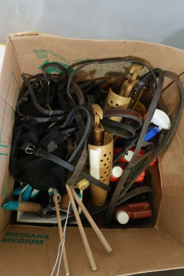 2 Boxes of Horse Tack Items
