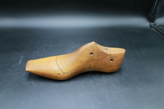 Antique Square Toe Shoe Form