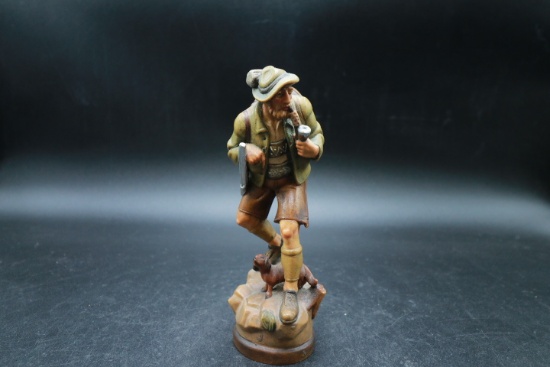 Wooden German Hunter Figurine
