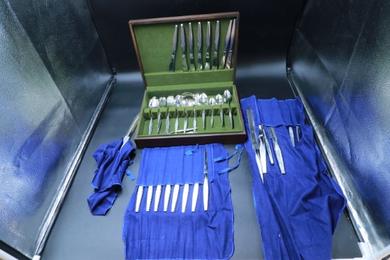Service For 8 Rogers Stainless Flatware