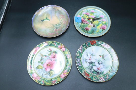 4 Hummingbird Plates