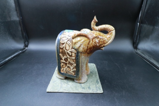 Porcelain elephant on Stand