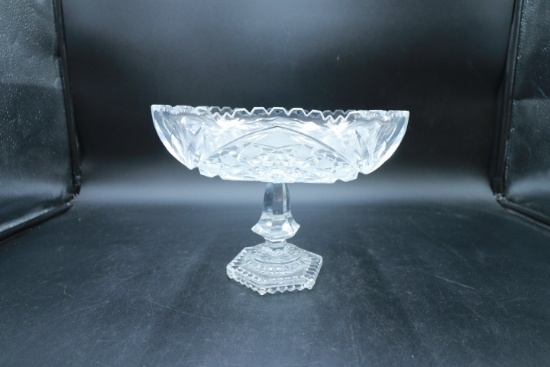 Pressed Glass Compote