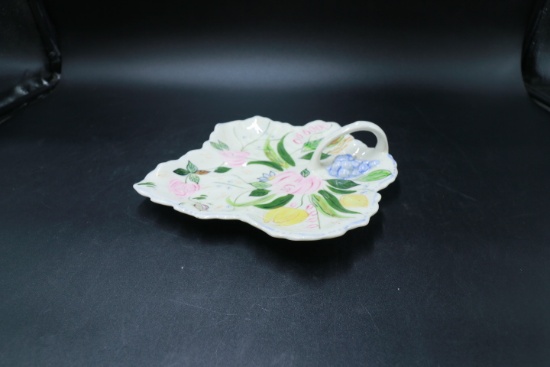 Blue Ridge Pottery Handled Tray