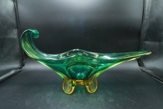Large Glass Gondola Bowl
