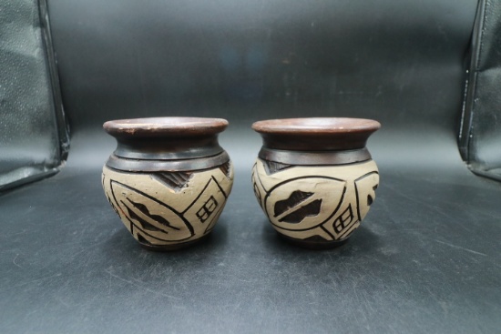 Pair of Brazilian Clay Pots