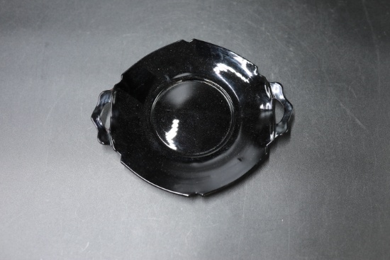 Onyx Glass Handled Tray