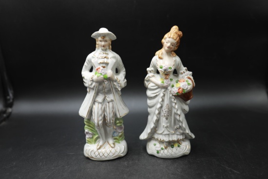 Pair of Japanese Colonial Figurines