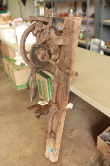 Antique Hand Crank Drill Press