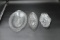 3 Pressed Glass Dishes