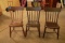 3 Early Plank Bottom Chairs