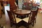 Oak Table with 6 Chairs & 1 Leaf