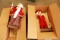 Pair of Little People Electric Christmas Dolls