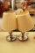 Pair of Silver Plated Lamps