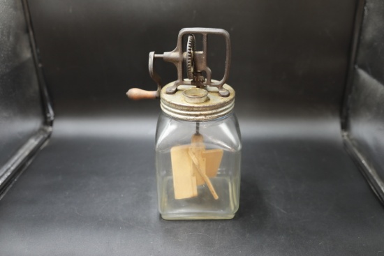 Antique 4qt Butter Churn