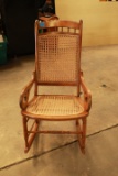 Victorian Cane Bottom And Back Rocker