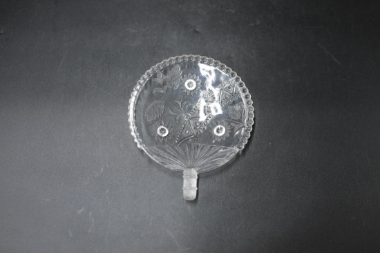 Victorian Glass Fan Tray