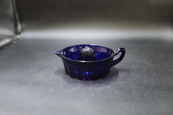 Cobalt Glass Juicer