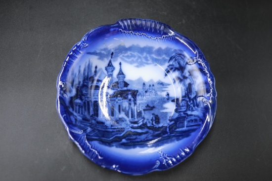 Flow Blue Victorian Bowl