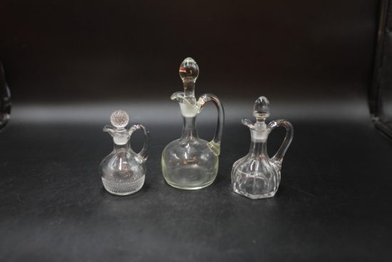 3 Vinegar Cruets
