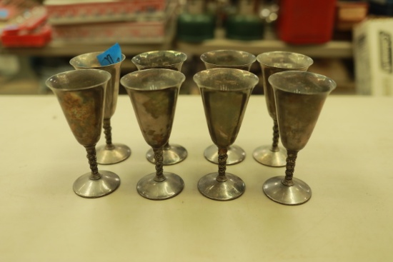 Valero Silver Plated Goblets