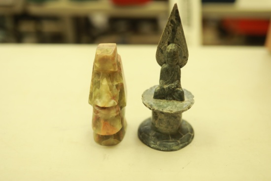 2 Stone Figurines