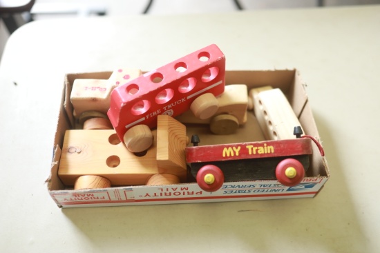 Box of Wooden Toys