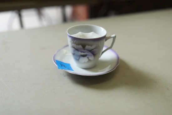 Mustache Cup & Saucer