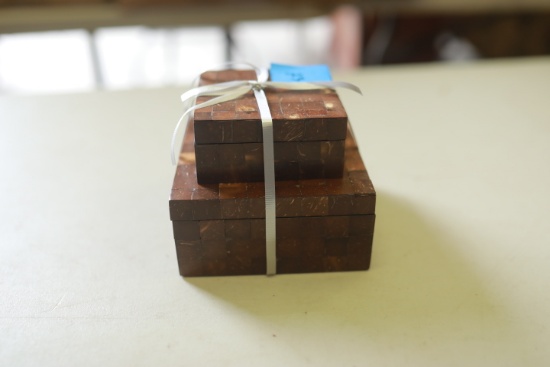 2 Wooden Boxes