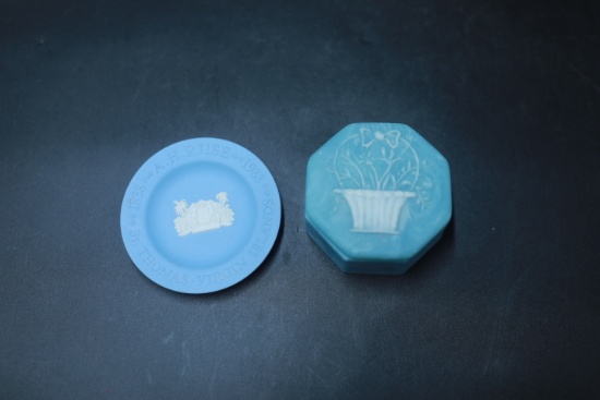 Wedgwood Tray & Stone Box