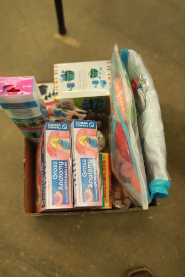 Box of Assorted New Toys