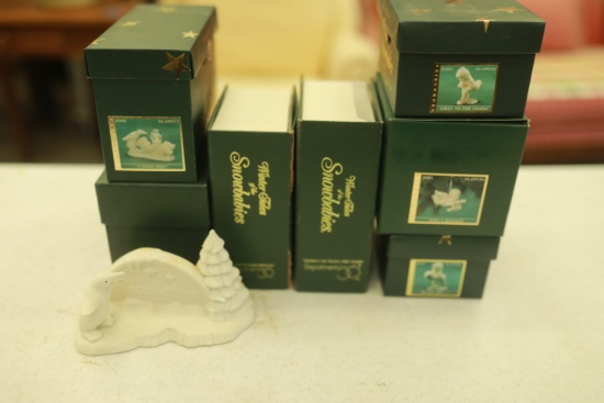 7 Snow Babies Figurines